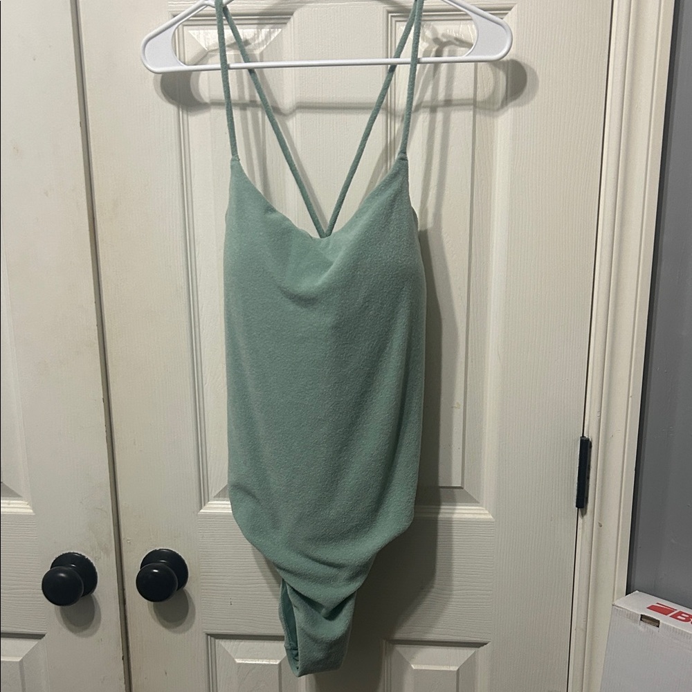 Sage Green Strappy swim suit